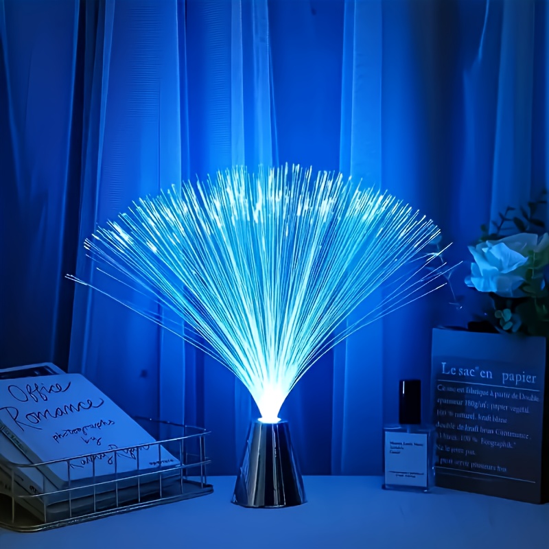1pc multicolor gradient starlight 14led light automatic color change with 7   festival decorative ambient light with switch control independent plastic base   decorative lighting suitable for     decorations birthday Product details 2