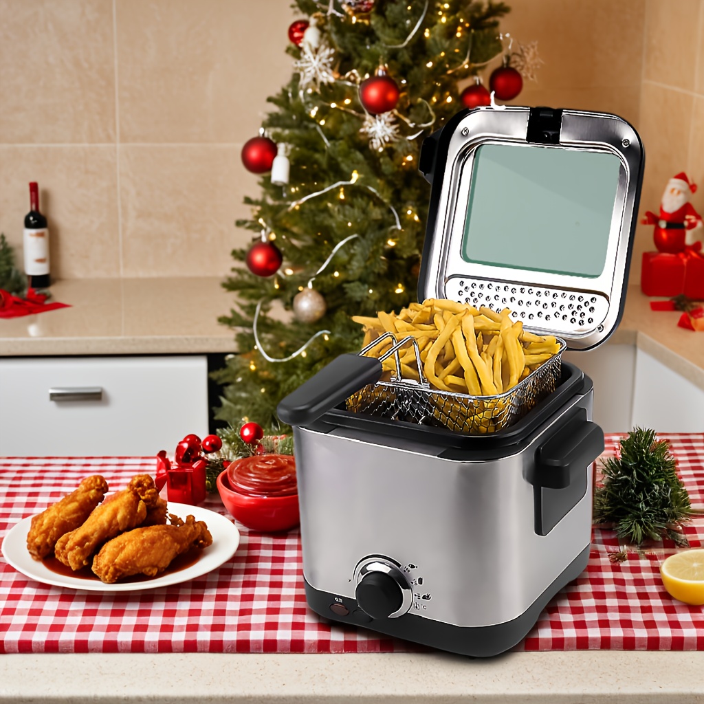 

Stainless Steel Multifunctional Electric Fryer, Fuel- Household French Fry Fryer, Deep Fryer, French Fry