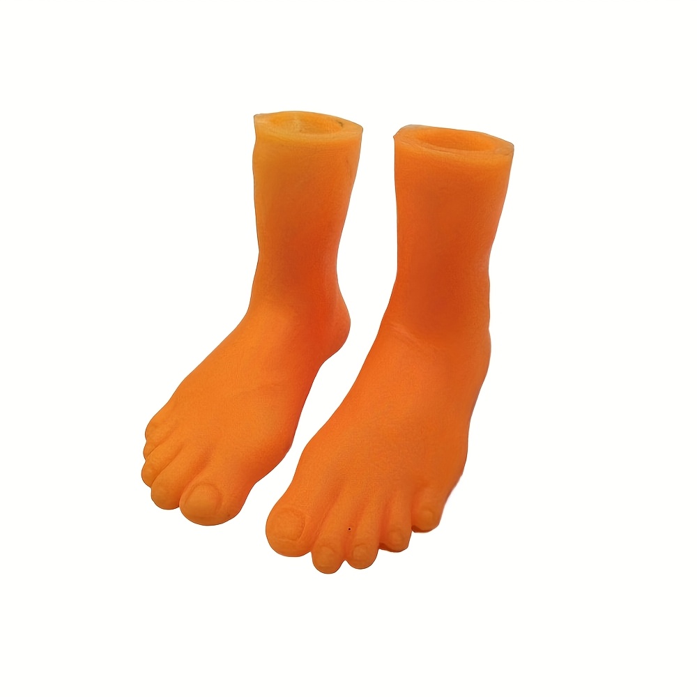 6pairs Finger Feet Puppet Tiny Feet Realistic Left and Right Small Feet