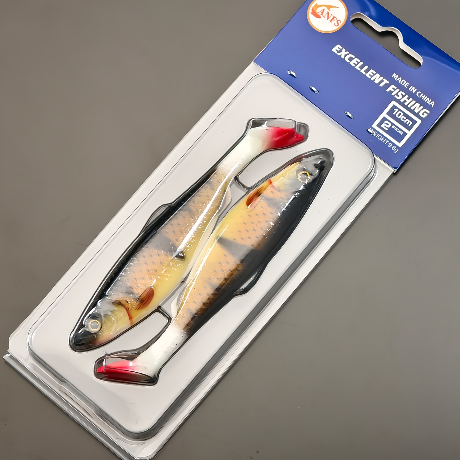 TEMU Anfs 2pcs Fishing Lures Shad Artificial Baits Swimbait For Freshwater Saltwater Catfish Fishing Tackle Isca Artificial