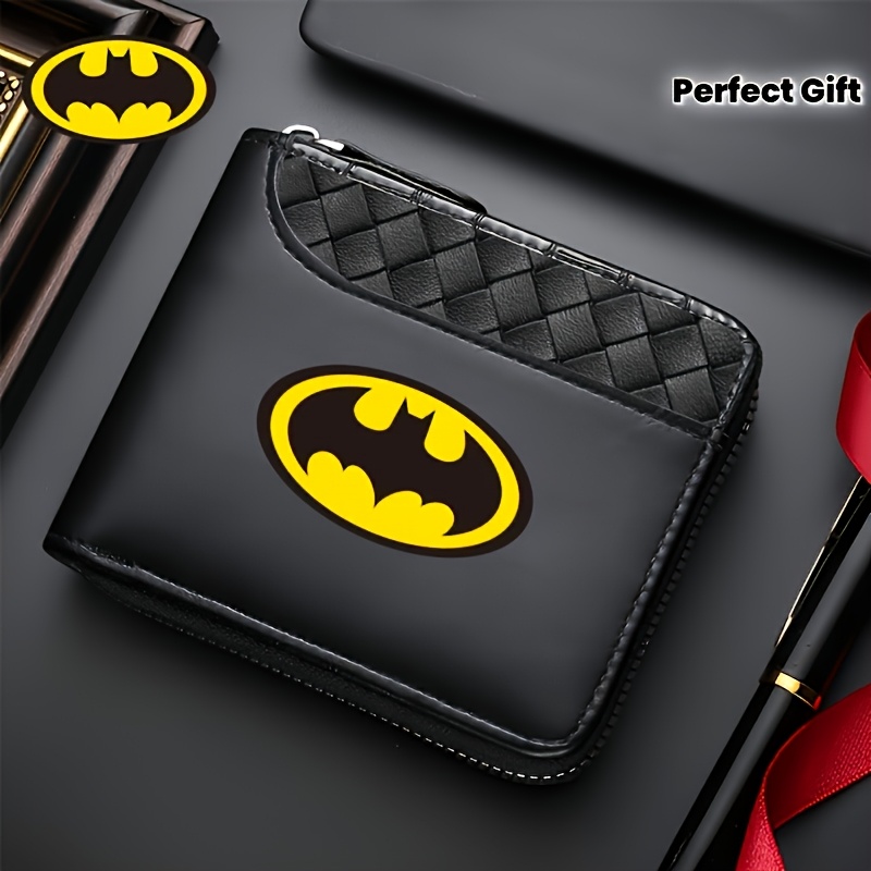 TEMU 1pc Wb Men's Batman Logo Wallet & Phone/ - Large Capacity -one Handbag With Iconic & Batman Emblem, Suitable For, Travel, Daily Use,