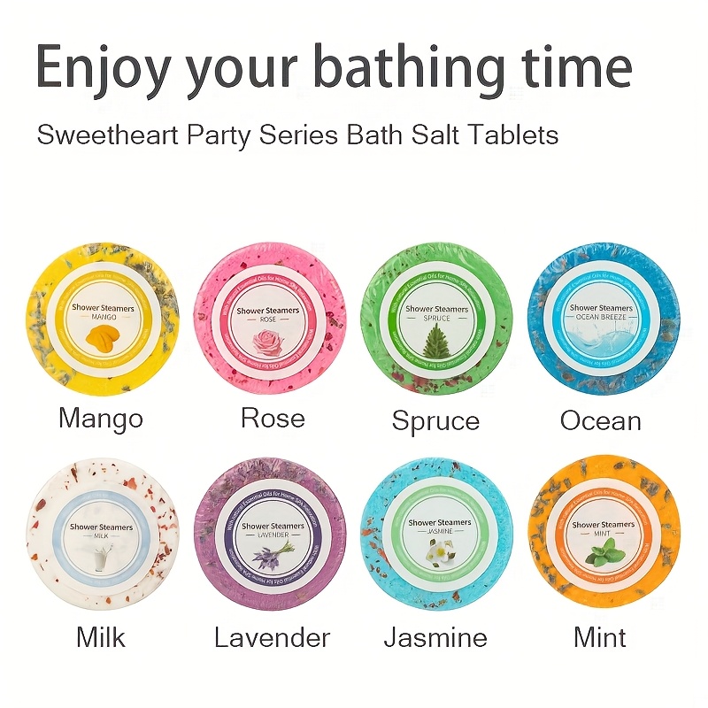 shower steamers     with natural essential oils for   relaxation details 5