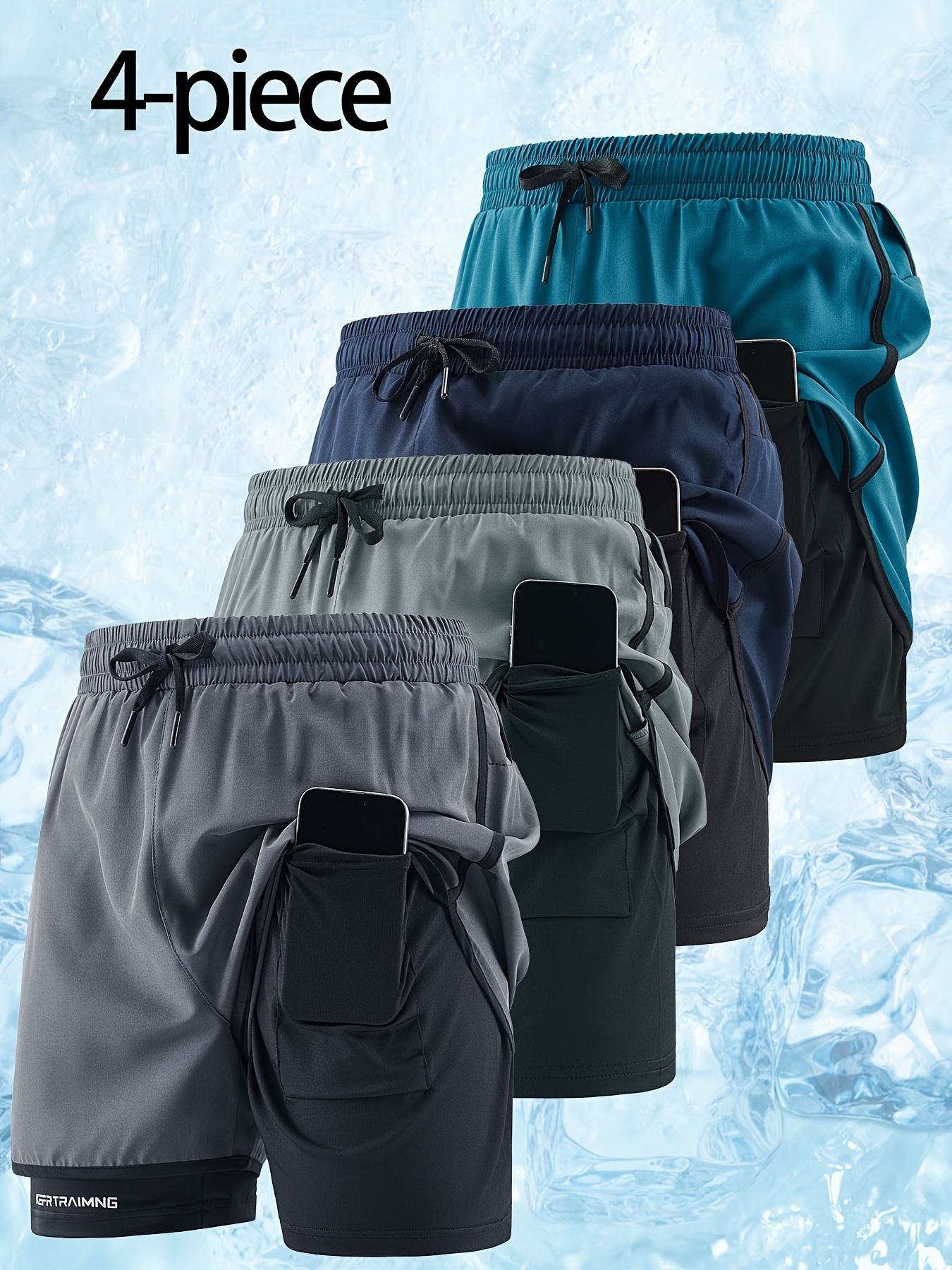 Geng Yuanshi OBM Colorful Summer Sports Shorts Series: 4 Selected Colors, Multi-functional Pocket Design, Allowing You to Freely Switch Styles in the Hot Season While Staying Fresh. Men's Casual Sports Shorts