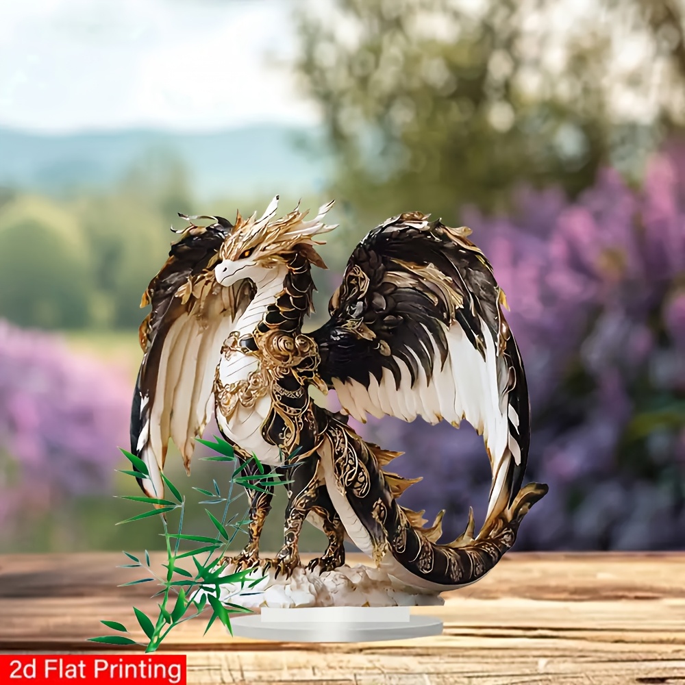 

Dragon Desktop Decoration. A For Home, Office, Or Café Display, A Great Gift. 15cm X 15cm / 5.9in X 5.9in.