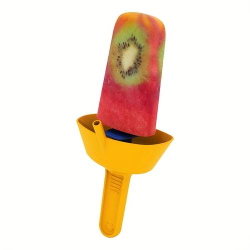2pcs vibrant holder with straw durable plastic handle design for ice cream and treats ideal for home party use party accessory colorful holder durable plastic holder holder