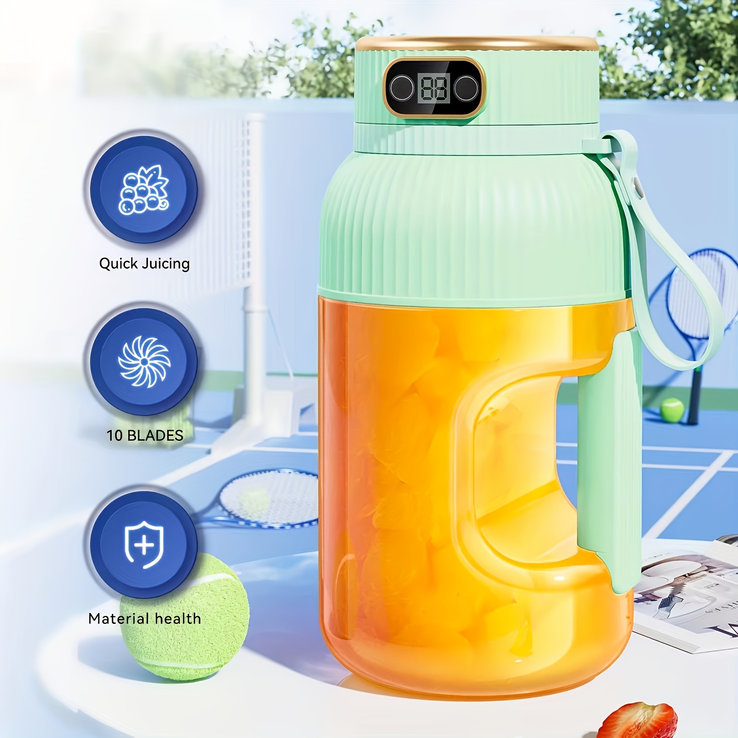 Fruit Juicer, Portable Multifunctional Drink Cup, Upgraded 10... product image 4