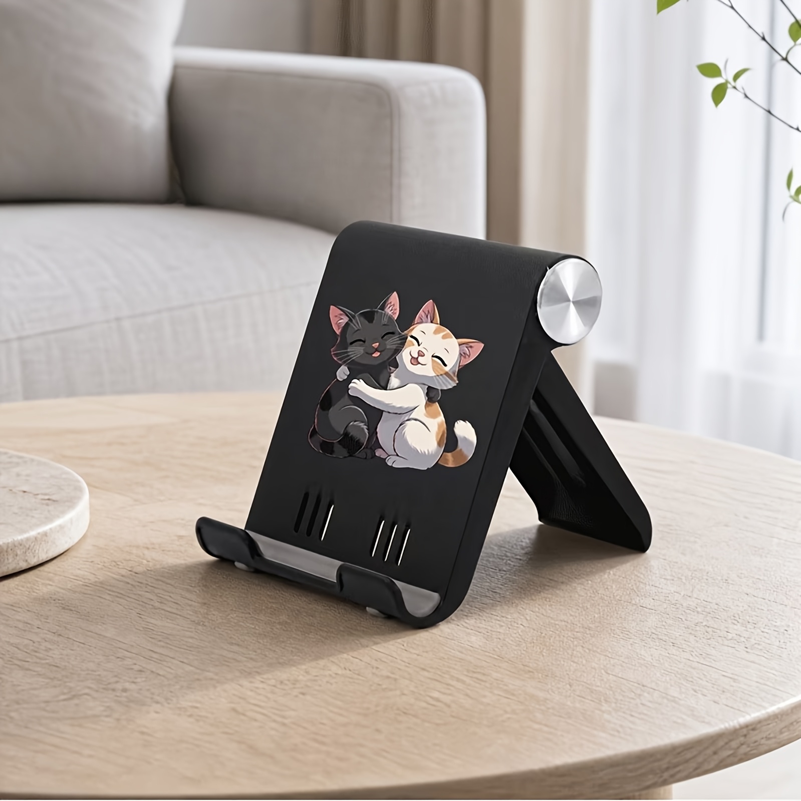 TEMU 1 pz Supporto Pieghevole da Scrivania per Cellulare a Forma Abbraccia, Supporto Regolabile per Telefono da Tavolo Compatibile con Iphone, Ipad,