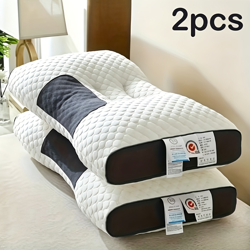 Rv Pillow, 1/2pcs Massage Neck Pillow With 1000g Full Filling, Suitable For , Adjustable Ergonomic Contour Support Pillow, High-quality Pillow Core, Detachable Washable Pillowcase