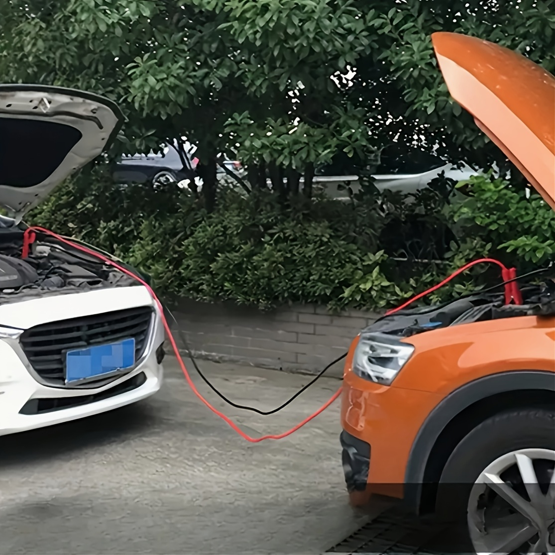 Durable Car Jump Starter Cable Set with Battery Clamps, Featuring Insulated Booster Cables with Crocodile Clips, Designed for Emergency Vehicle Battery Charging - Cold-Resistant And Corrosion-Proof - Suitable for Car Battery Clamps, Without Battery