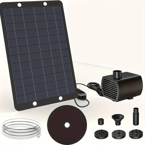 solar- pumpe, solarbetriebene wasserfontäne, solar- -vogelbadpumpe, 1,5w~9w ipx8 tragbare schwimmende solarbetriebene wasserfontänenpumpe, tragbare schwimmende solar-trinkwasserpumpe für garten, teich, pool, outdoor hinterhof