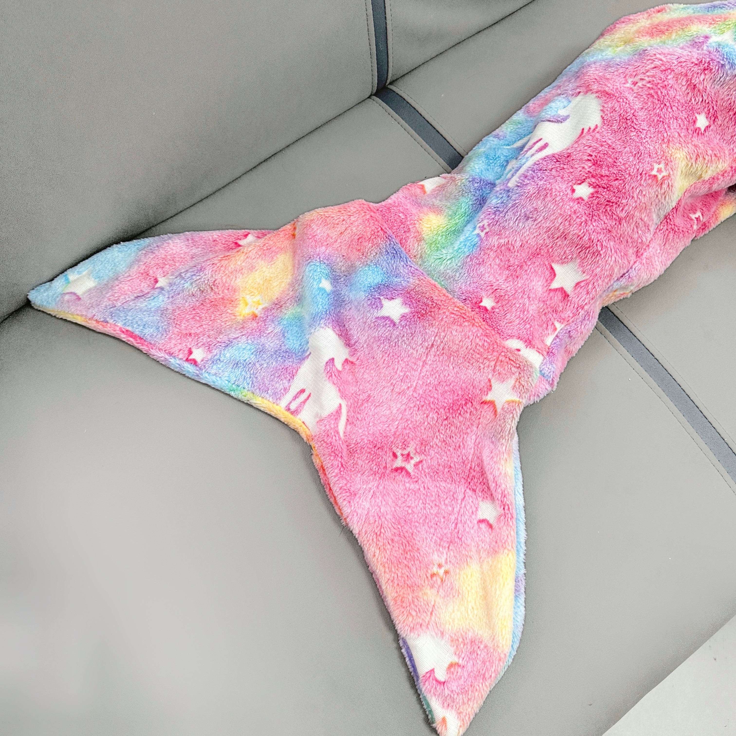 glow in the dark mermaid tail blanket soft flannel wearable plush for girls teens adults     birthday gifts nursery   sleeping bag kindergarten decor details 0