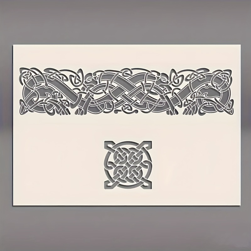 TEMU Pochoir Nœud - un Design de Blanc et Intégré aux Arts Muraux, au Mobilier et aux Loisirs Créatifs - un Pochoir de Peinture Réutilisable de Haute