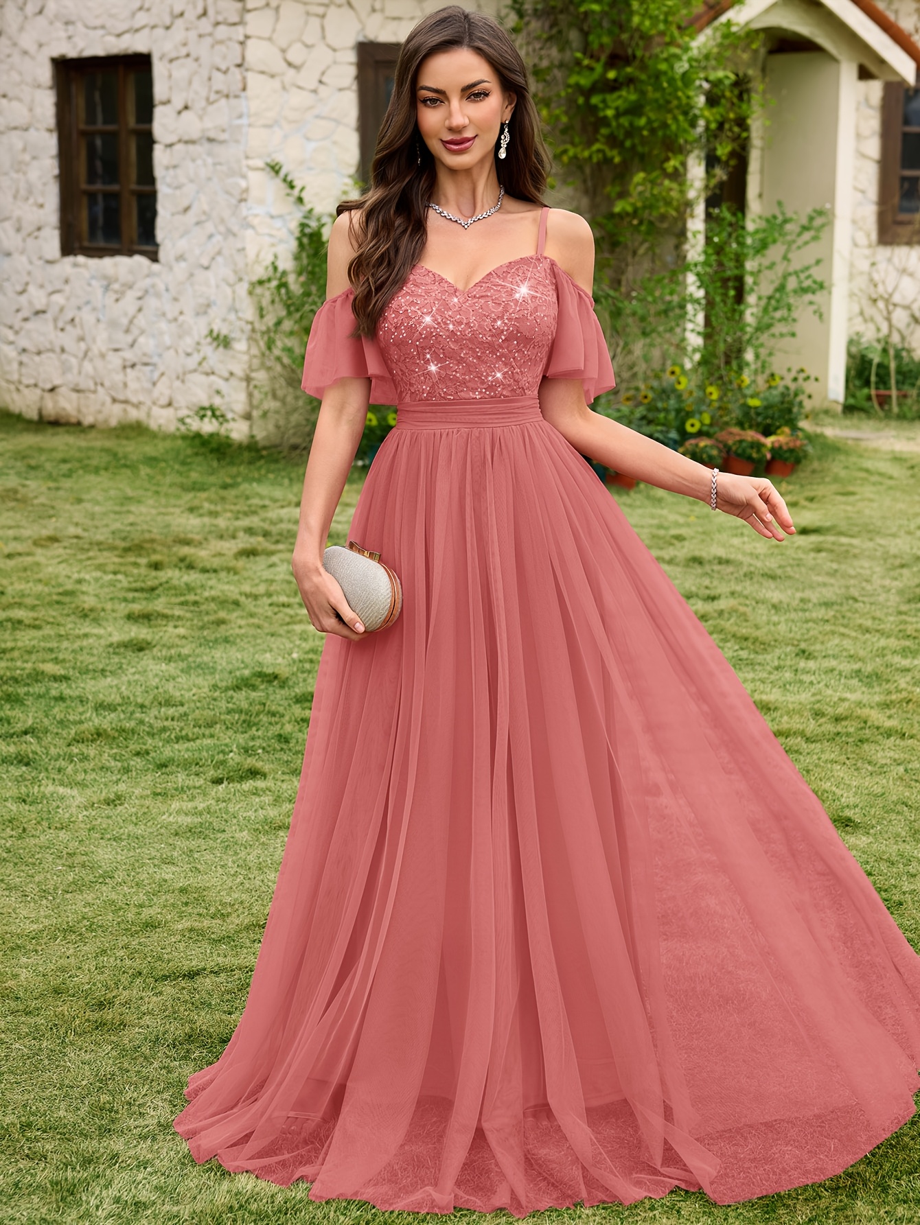 lace maxi dress - United Kingdom