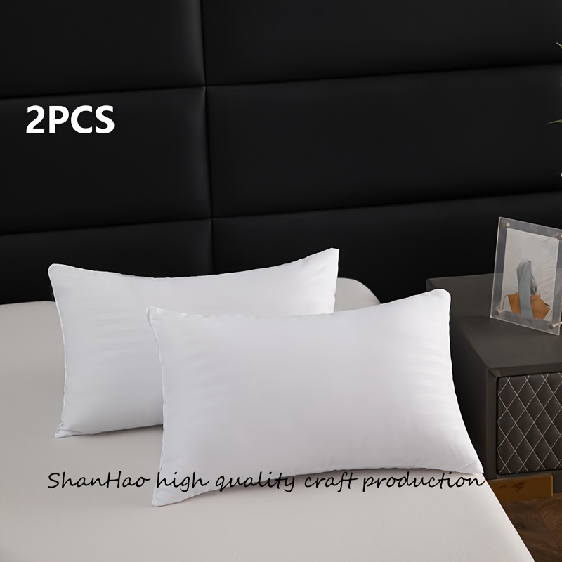 TEMU 1/2/4pcs New Boutique High-quality Luxurious Comfortable Thick Fabric Striped Throw Pillow Inserts, High-rebound Premium Filled Pillow Inserts,