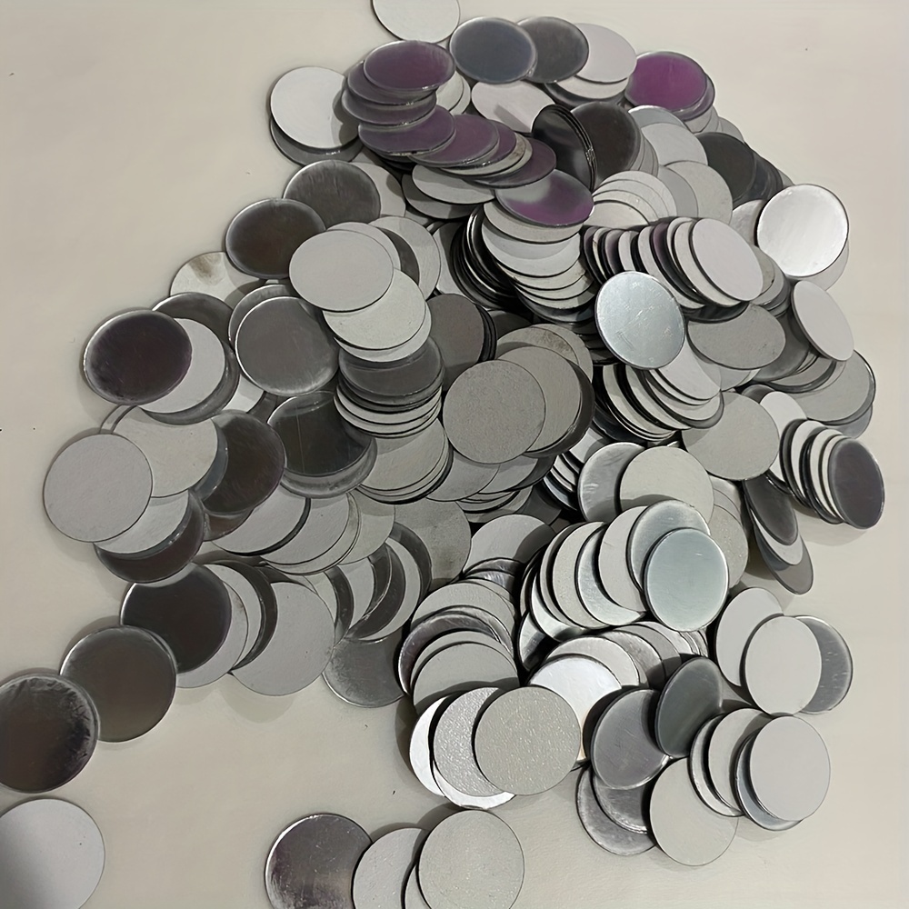 100pcs 2cm Round Acrylic Mirror Decorative Wall Stickers Removable Self-adhesive Wall Decals For Bathroom Toilet Phone Case Decoration