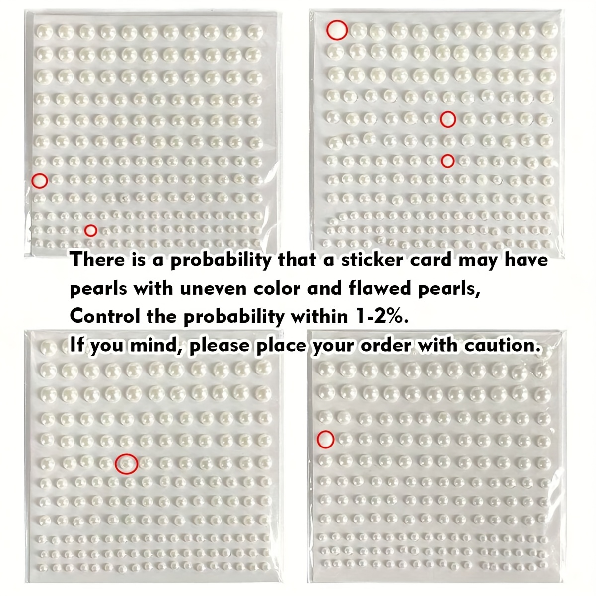 Self-Adhesive Pearl Stickers for Makeup and Crafts