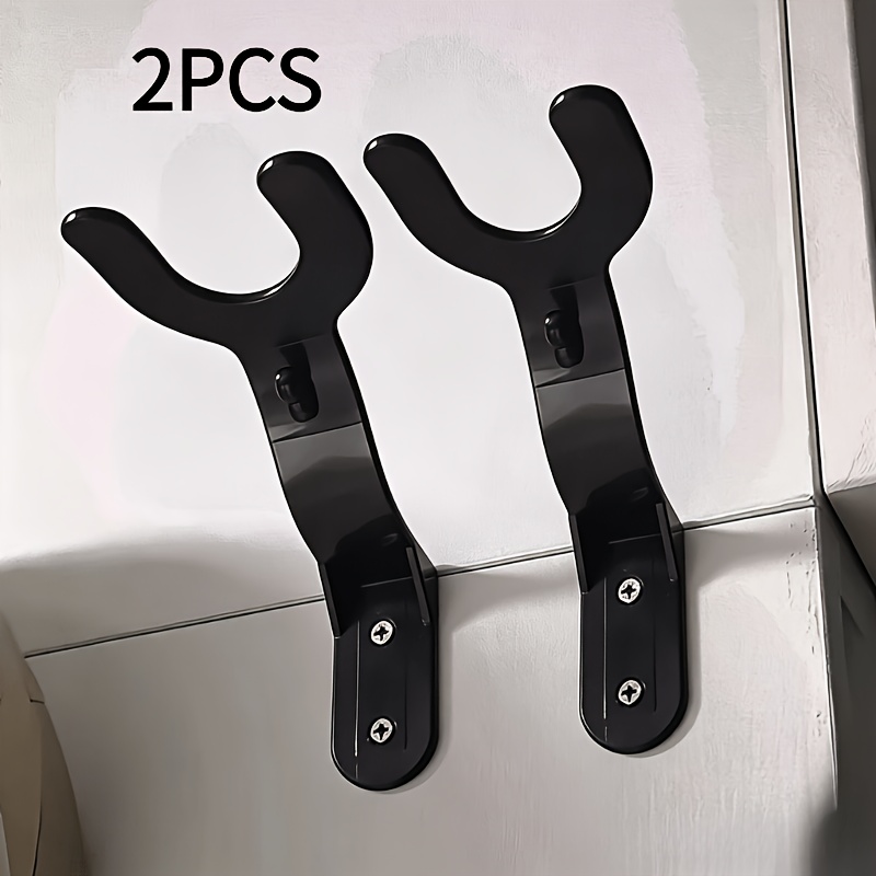 TEMU 1 pièce/2 pièces Porte-casque et porte-clés mural durable - polie encombrante, accessoire de rangement pour outils | Crochets et élégants |