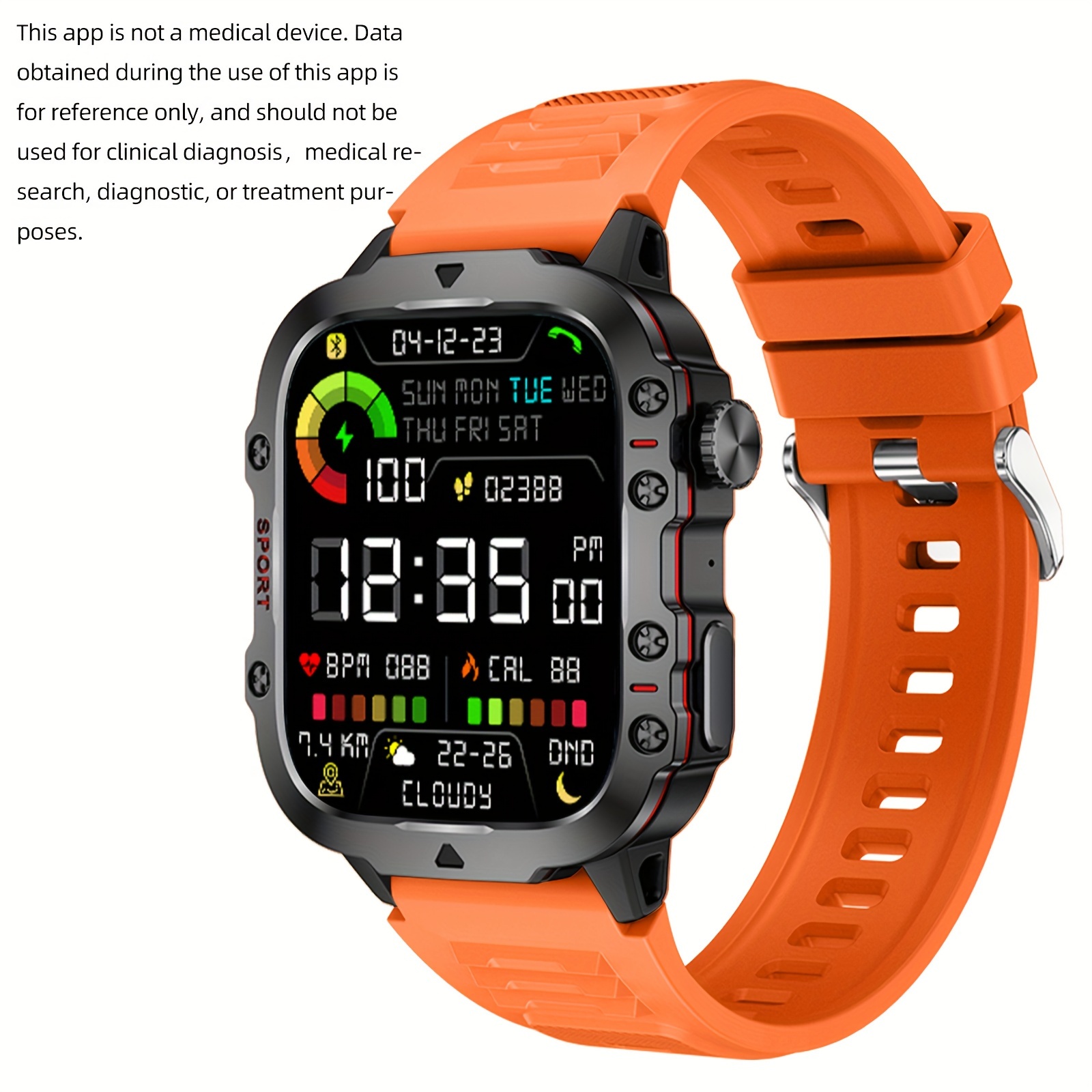 Outdoor Sports Smartwatch (responder/hacer Llamadas) 1.96'' - Temu