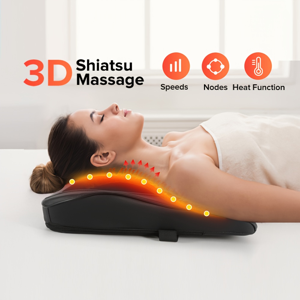 Heating Pad a 3d Kneading Back Massager Designed