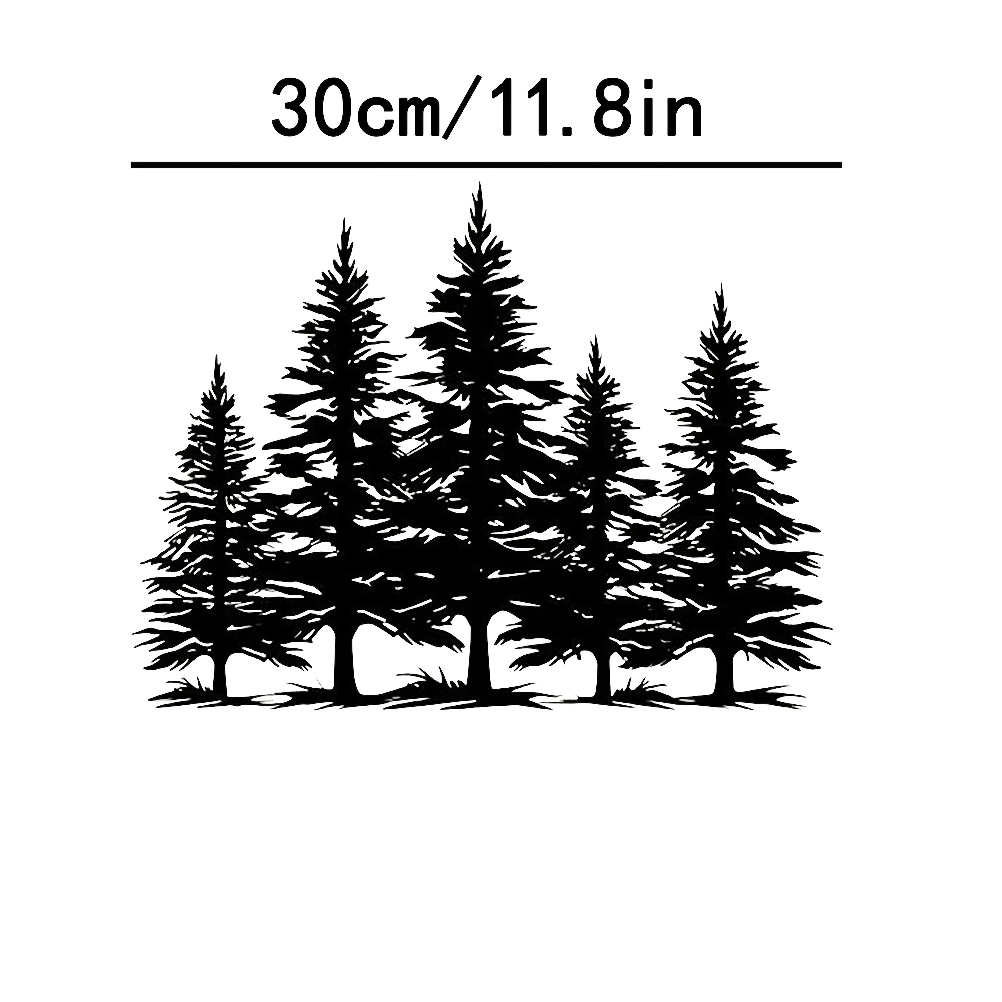 TEMU 1pc Pine Tree Iron Wall Art | Sign | Plant Pine Home Decoration | Iron Wall Art Natural Decoration Home Wall Decoration Suitable For Living Room Study Wall Decoration Ideal Gift