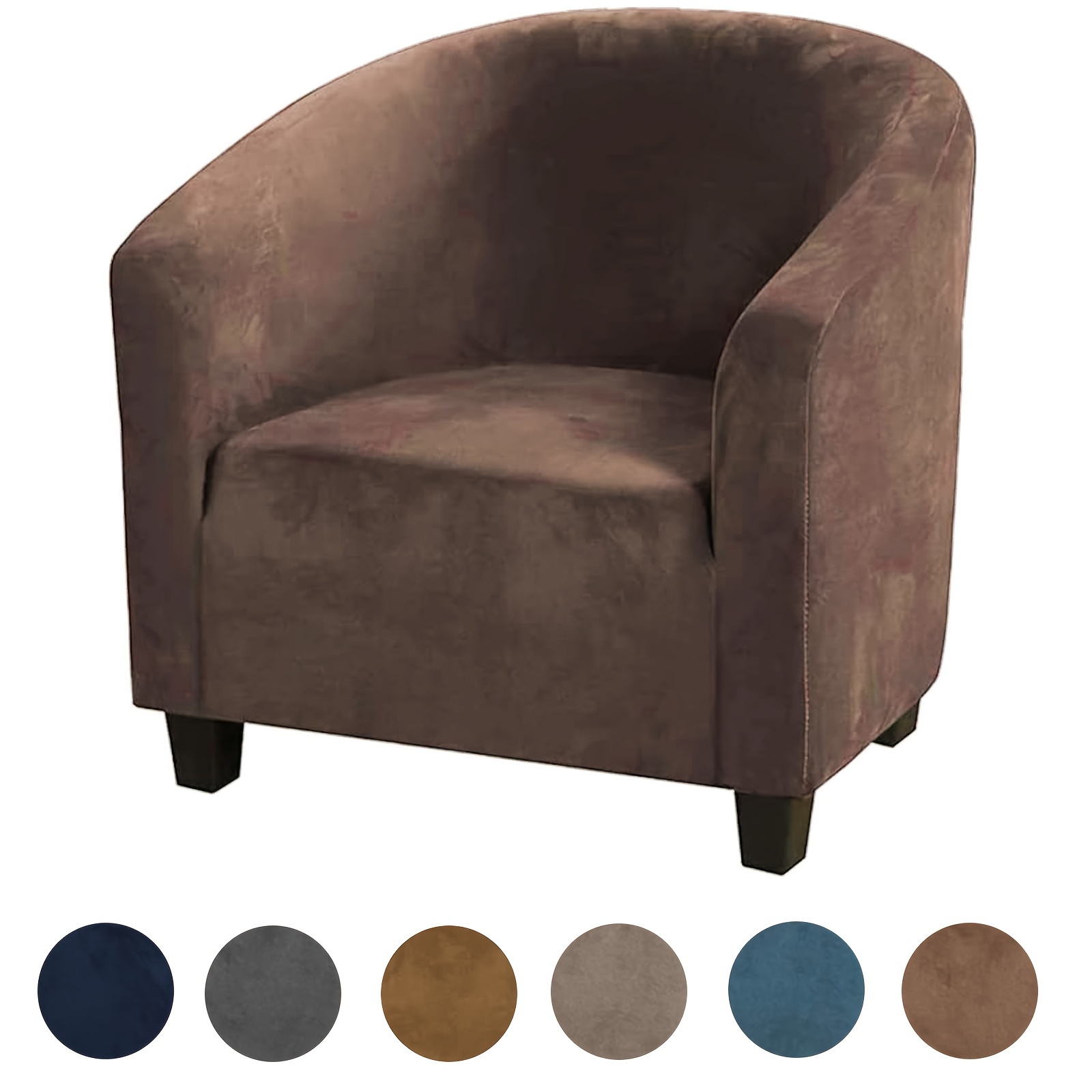 TEMU de Sofá para Sillón de Elasticidad, Protector para Silla de Bañera, Cubierta de Peluche Lavable