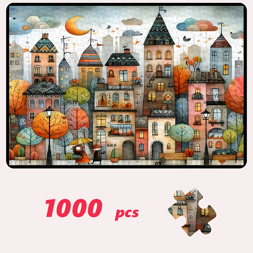 500/1000pcs Adult Jigsaw Puzzle, Large Gift for Family Interaction