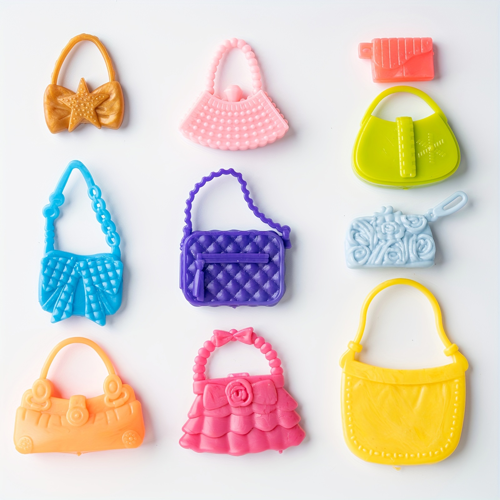 

40pcs Doll Bag, 10 Color Mixed Doll Bag, Fashion Bag, Doll Accessories, Doll House Accessories, Handbag, Shoulder Bag, Wallet, 11.5-inch Doll Accessories