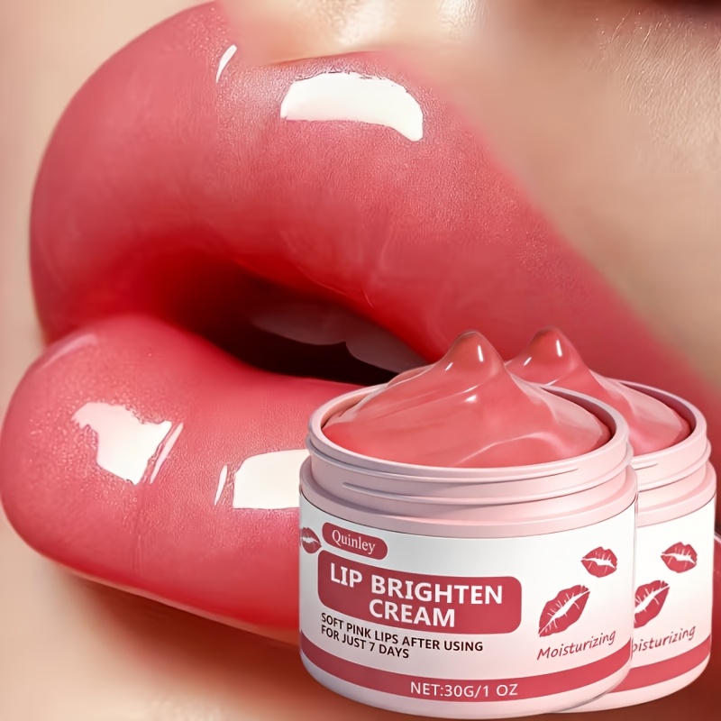 TEMU Hyaluronic Acid Lip Care Cream 2pcs- Oil-free, Alcohol-free, Non-irritating, Suitable For Types, With Remarkable Long-lasting Moisturizing