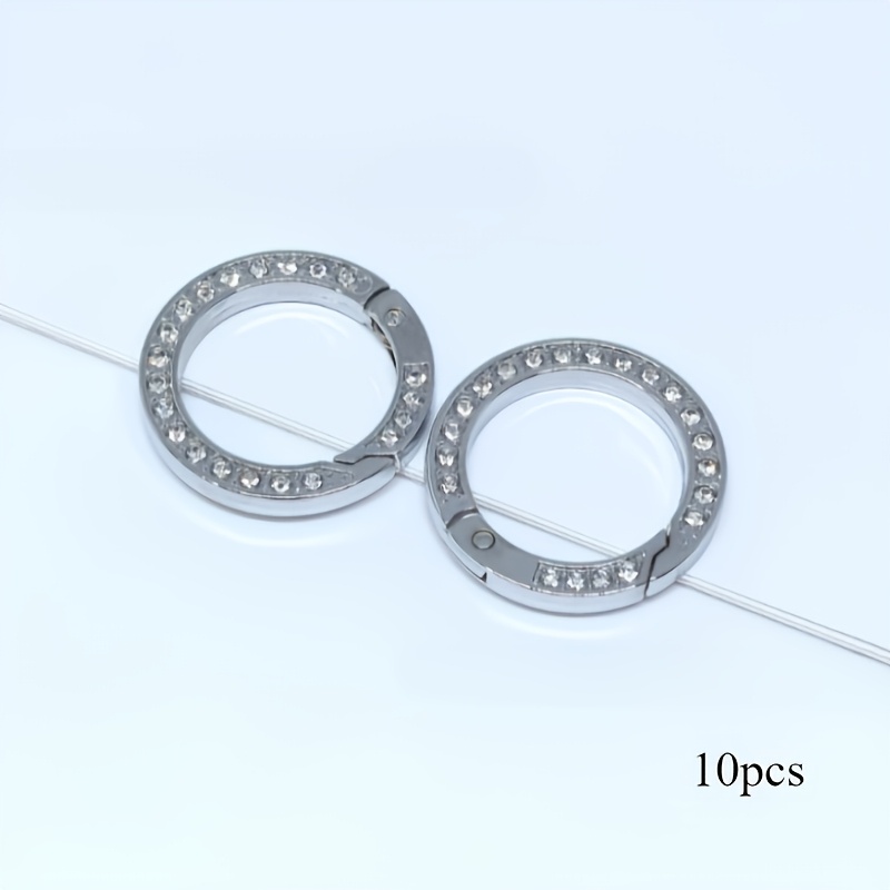 TEMU 10 Anelli a Molla Premium - Portachiavi , Clip a , Fibbie per Portachiavi a per Aggiunta a Borse, Borsette, Borse a , Zaini e - Resistenti,