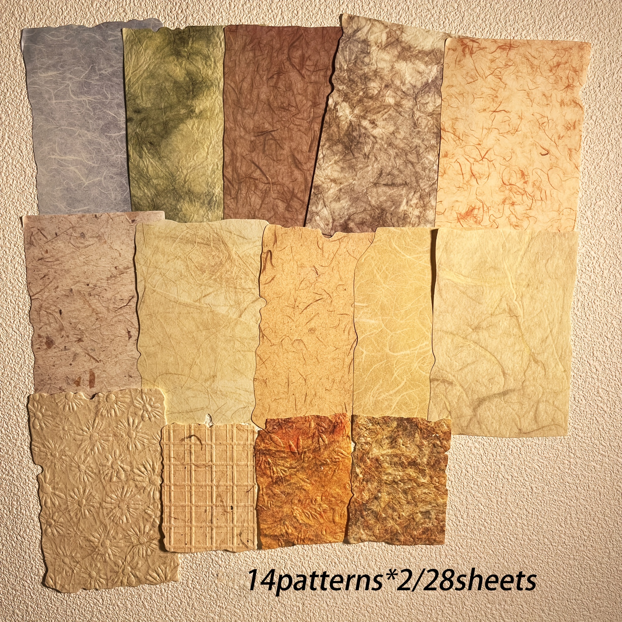 Image of 28sheets(8 Textured Papers) Relief Stereoscopic Effect Diy Ppapers,perfect For Diy Crafts, Scrapbooking Supplies, Journals,crafts Decoration,gift Wrapping,handmade Greeting Cards