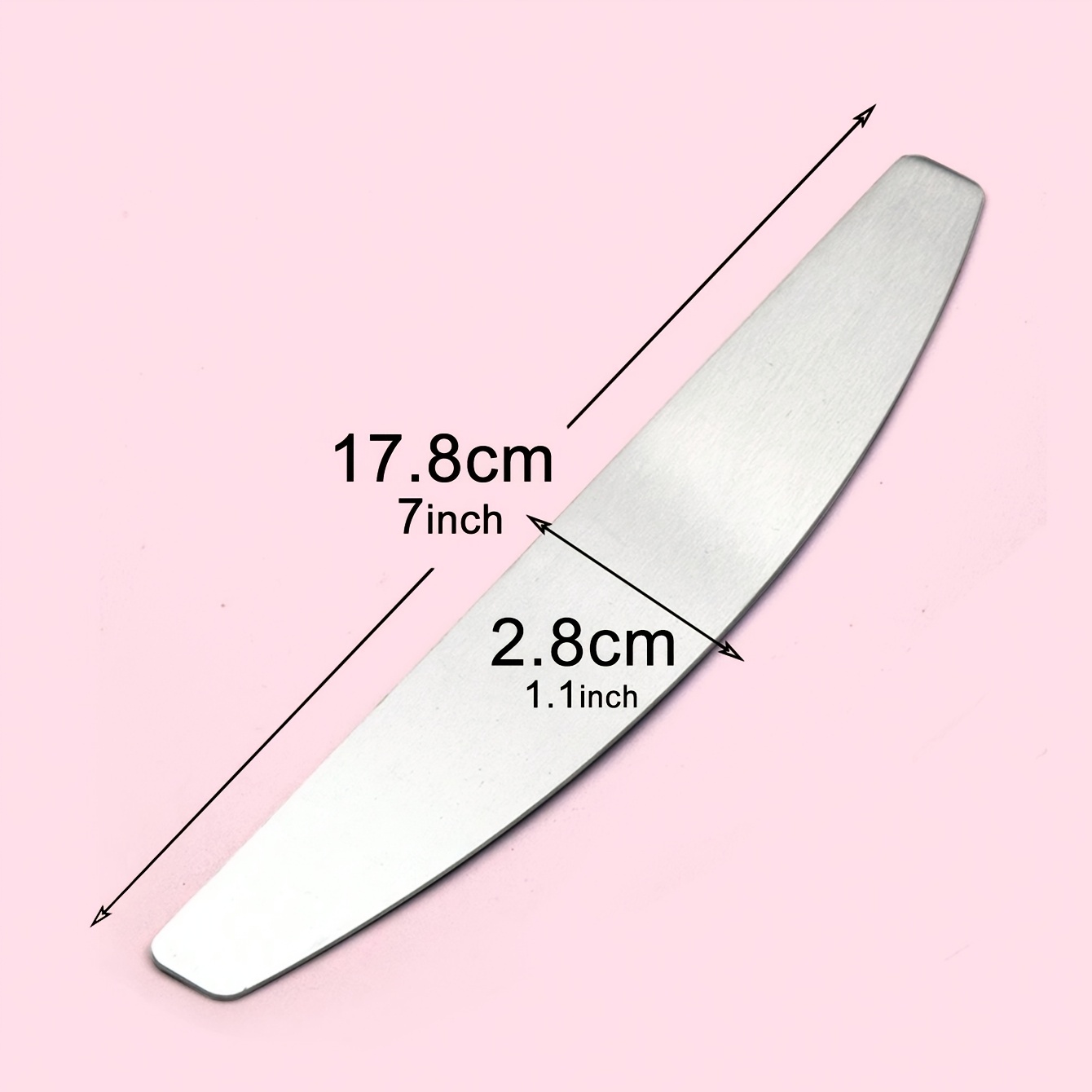 Half-Moon Shaped Stainless Steel Nail File
