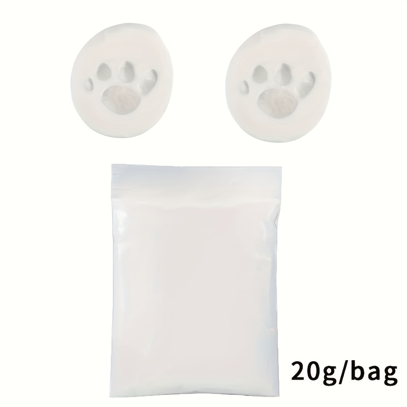 pet claws and footprint mud 20g soft clay fluffy material diy handprint footprint footprint fingerprint