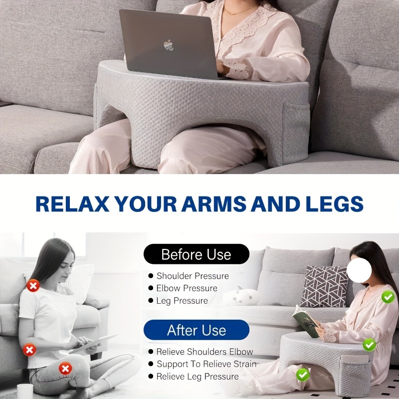 Extra Large Memory Foam Reading Pillow Armrest Soft Temu