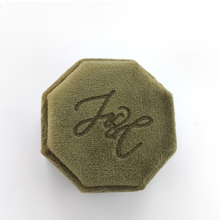 Customized Letter-Engraved Luxurious Octagonal Ring Box