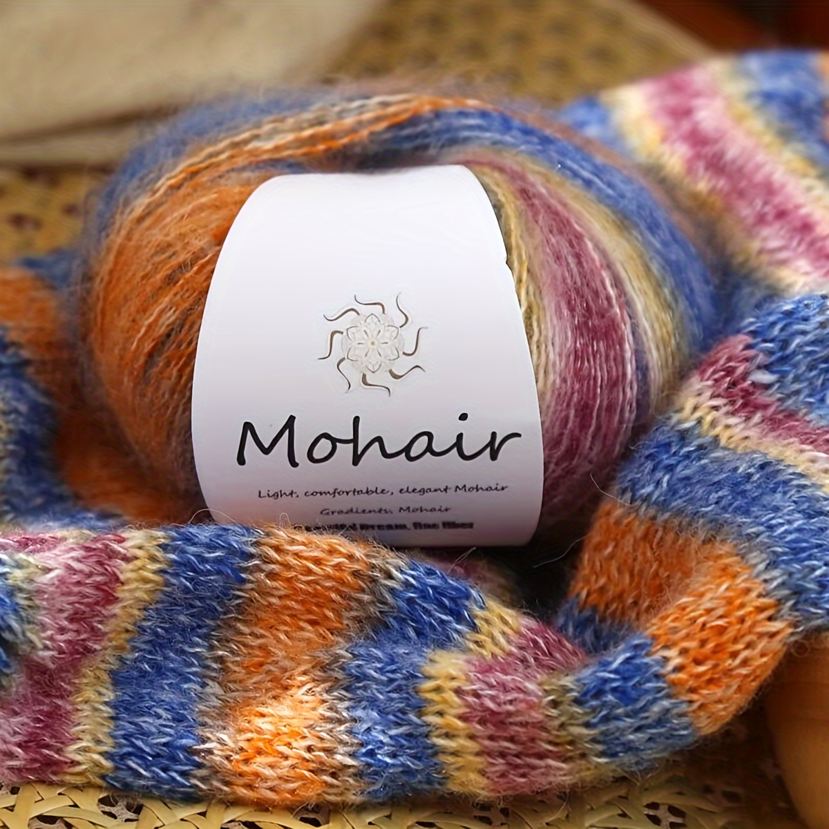 

Momociaga -dyed 5-, Multicolored Knitting And Crochet , 33% , 27% , 10% , 30% For Scarves And