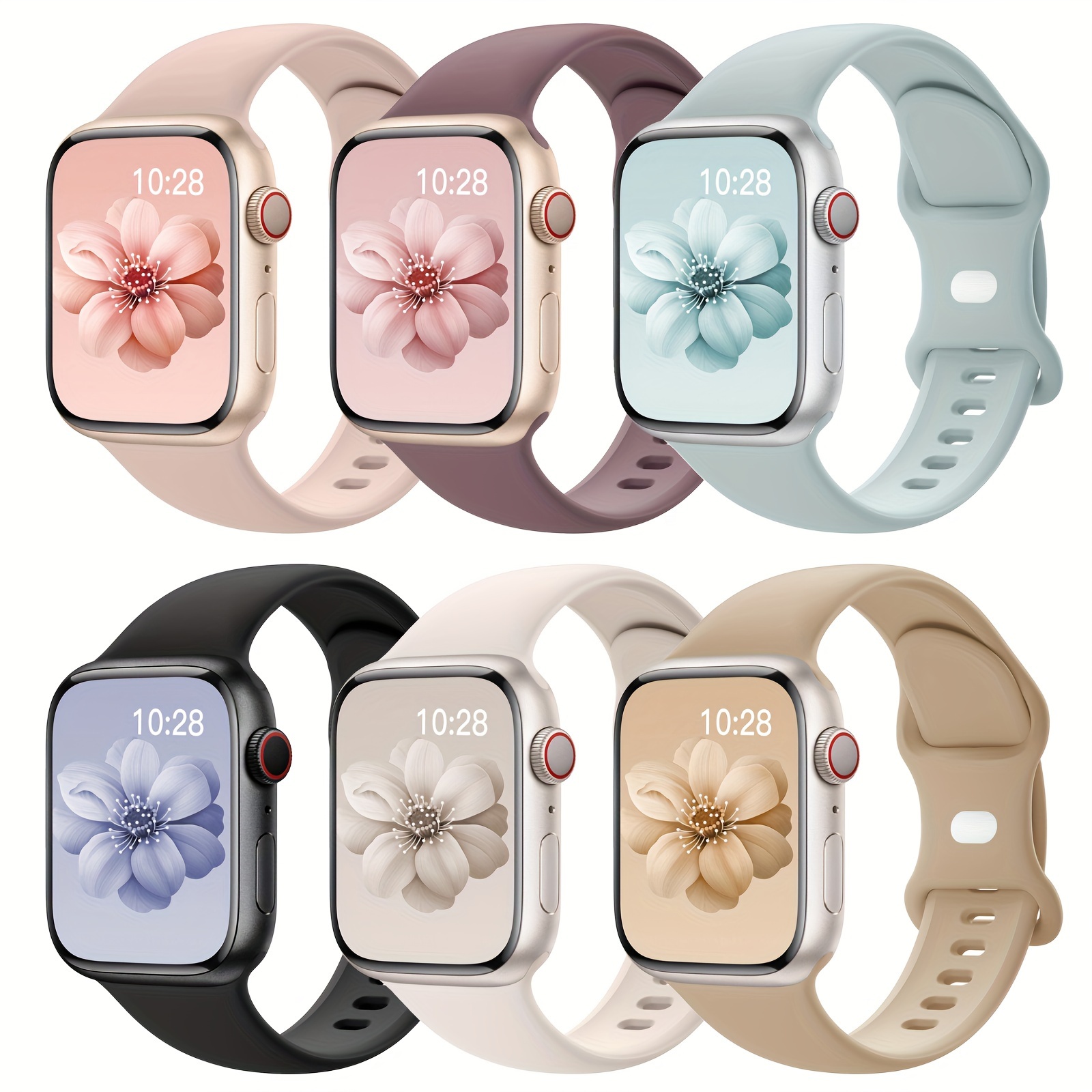 

[hot ] 6pcs For Apple - & , Se/9//8/7/6/5/4/3, 38mm-49mm, - For Women