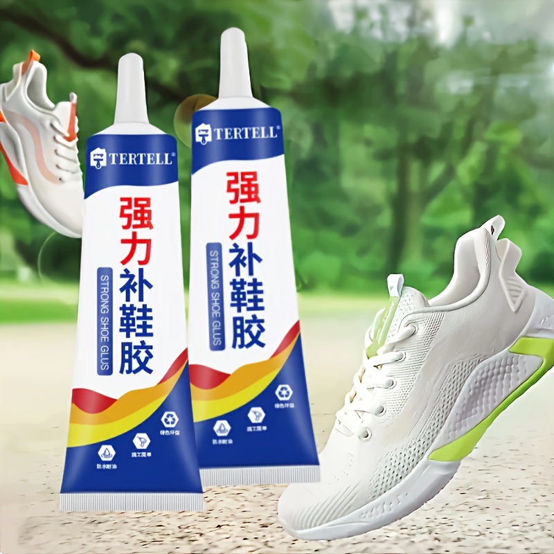 60ml Strong Hold Shoe Repair Glue for Faux Leather, Sneakers & Sneakers ? High-Temperature Resistant, Non-Toxic, Transparent Finish, Easy to Use, Fast Curing Adhesive, Athletic Shoe Bonding | Clear Finish Glue | Nontoxic Adhesive, Shoe Accessories