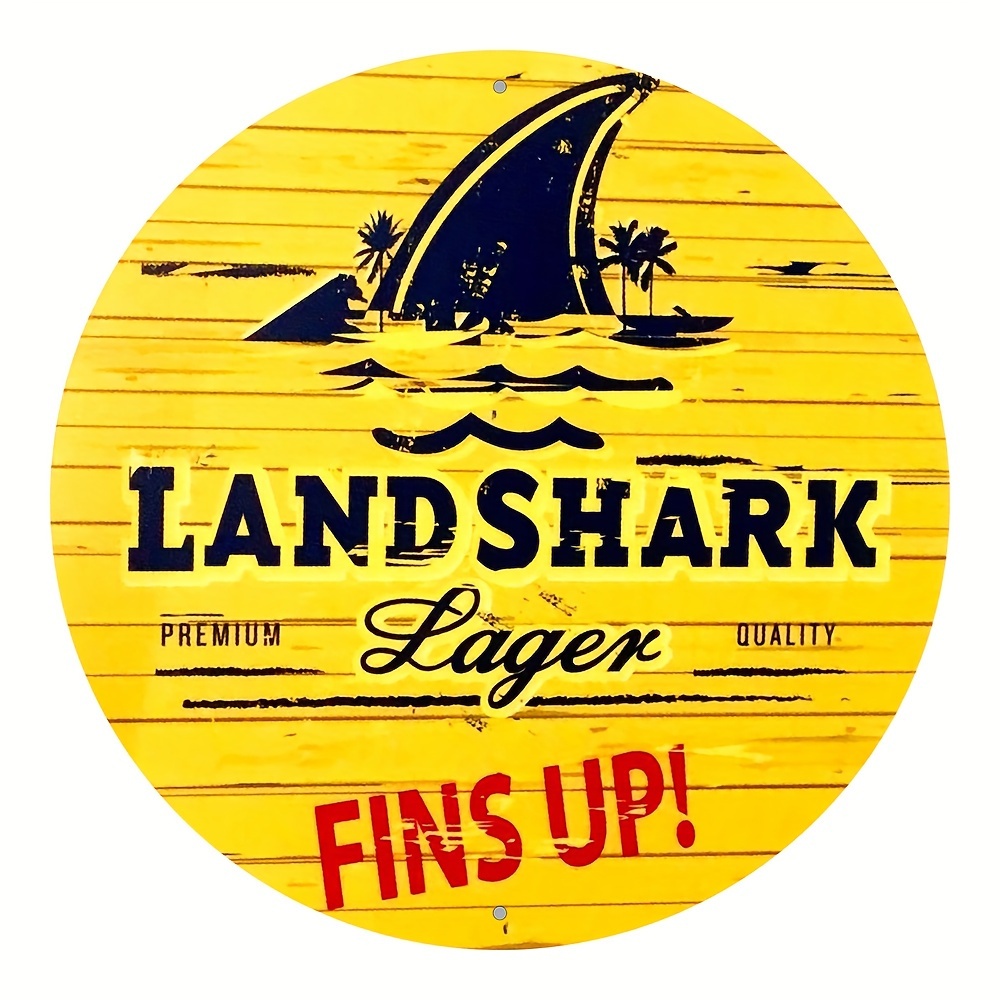 

1pc, Round Aluminum Sign, Uv Printed Retro " Lager" Wall Art, Vintage Indoor & Outdoor Decor For Everyday And Holiday Use