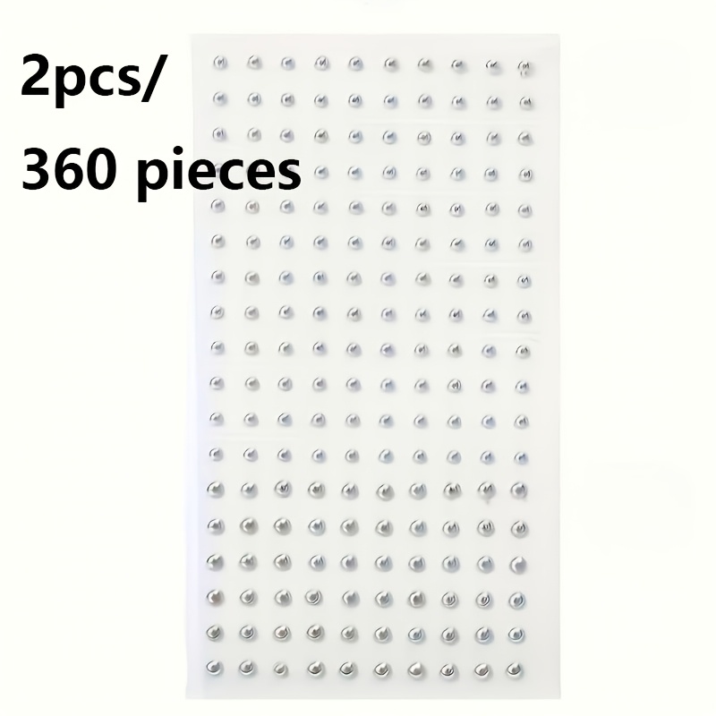 TEMU Lot de 2/360 autocollants faciaux auto-adhésifs perçage, clous d'oreille à lèvres, clous d'oreille de nez, clous d'oreille de sourcil,