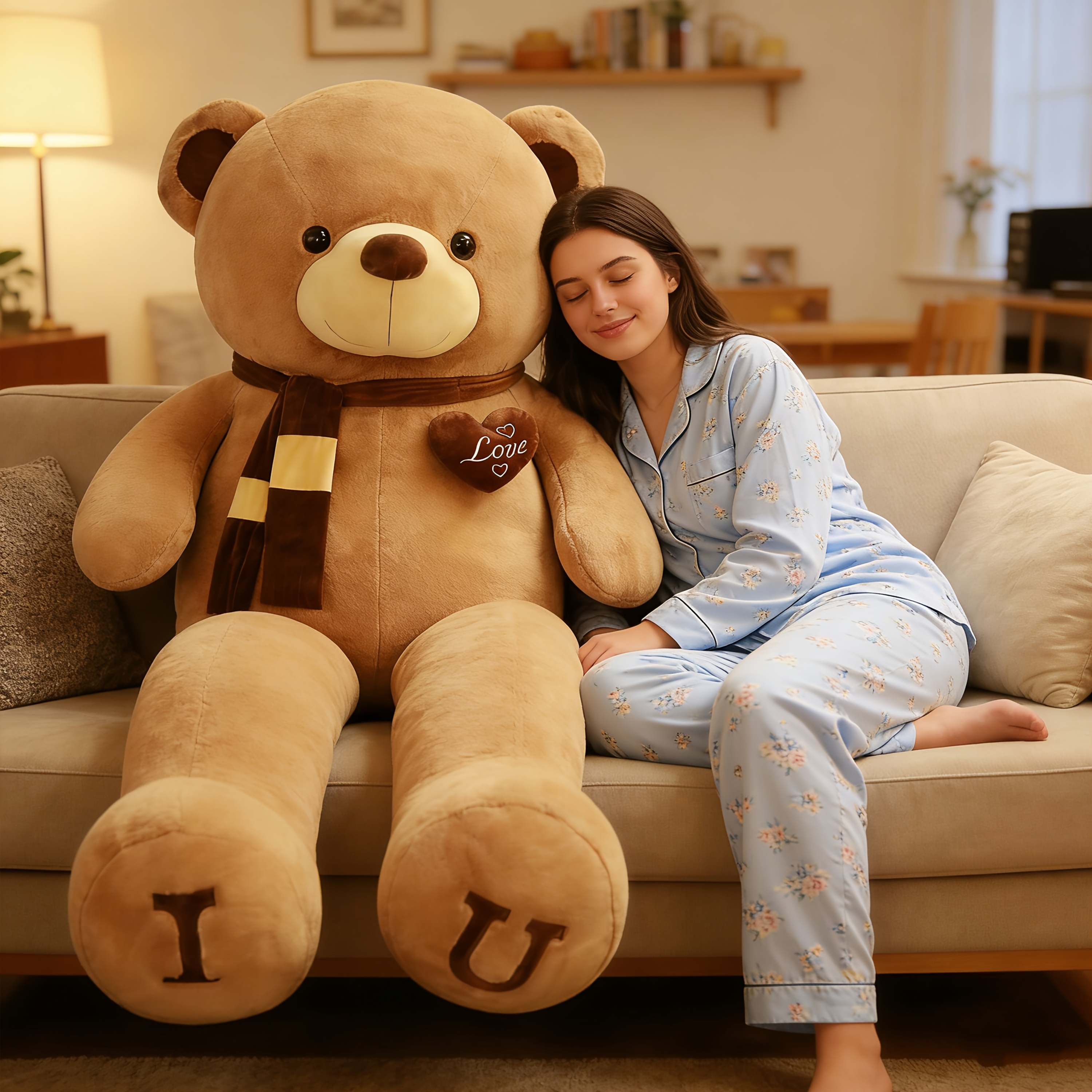   de Peluche XXL   - Juguete de Peluche   y   de Color   con Cuerpo Abrazable, Regalo de   Acurrucable   para Niños, Navidad,   y Acurrucarse a la Hora de Dormir