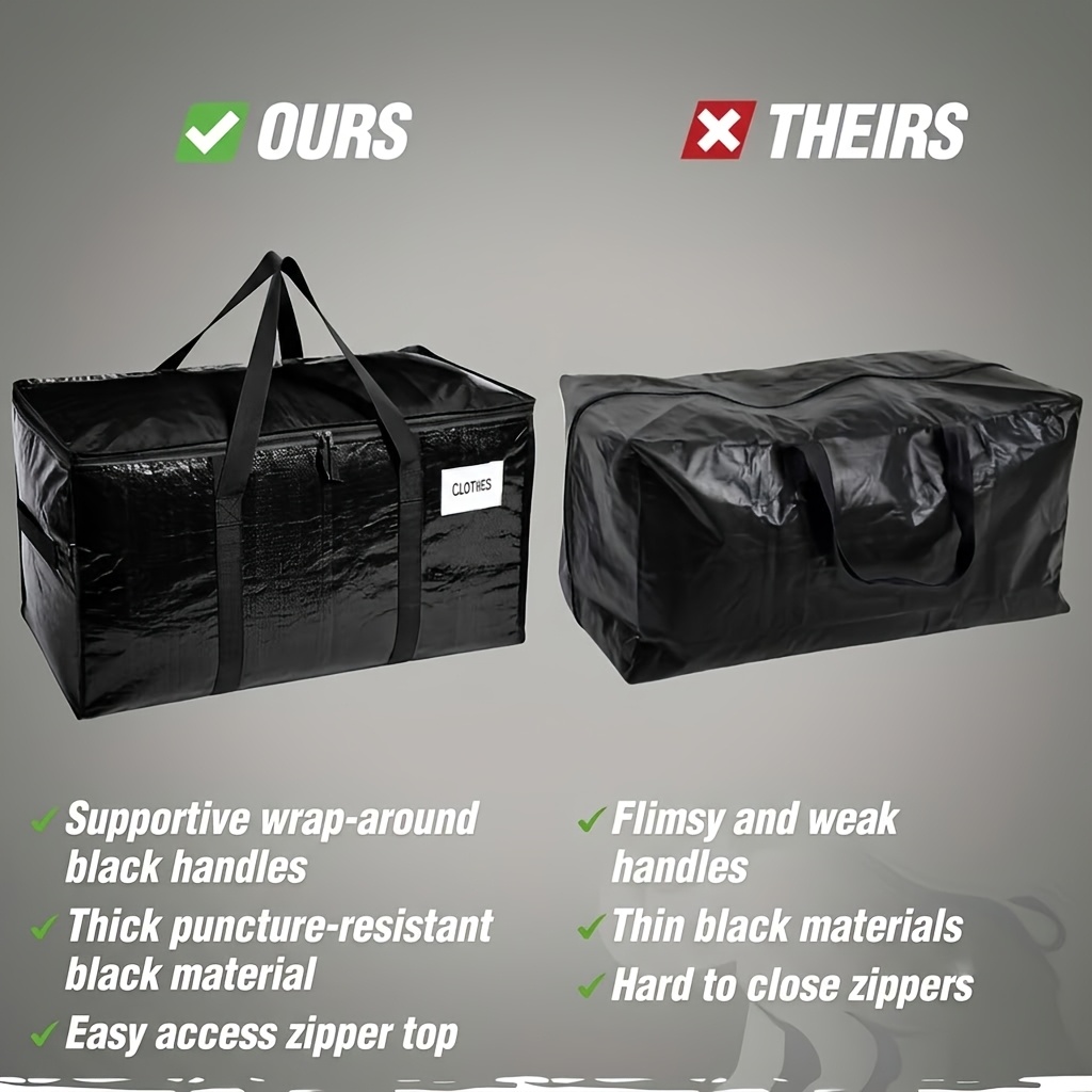 Heavy Duty Oversized Mobile Bag for Winter Clothing