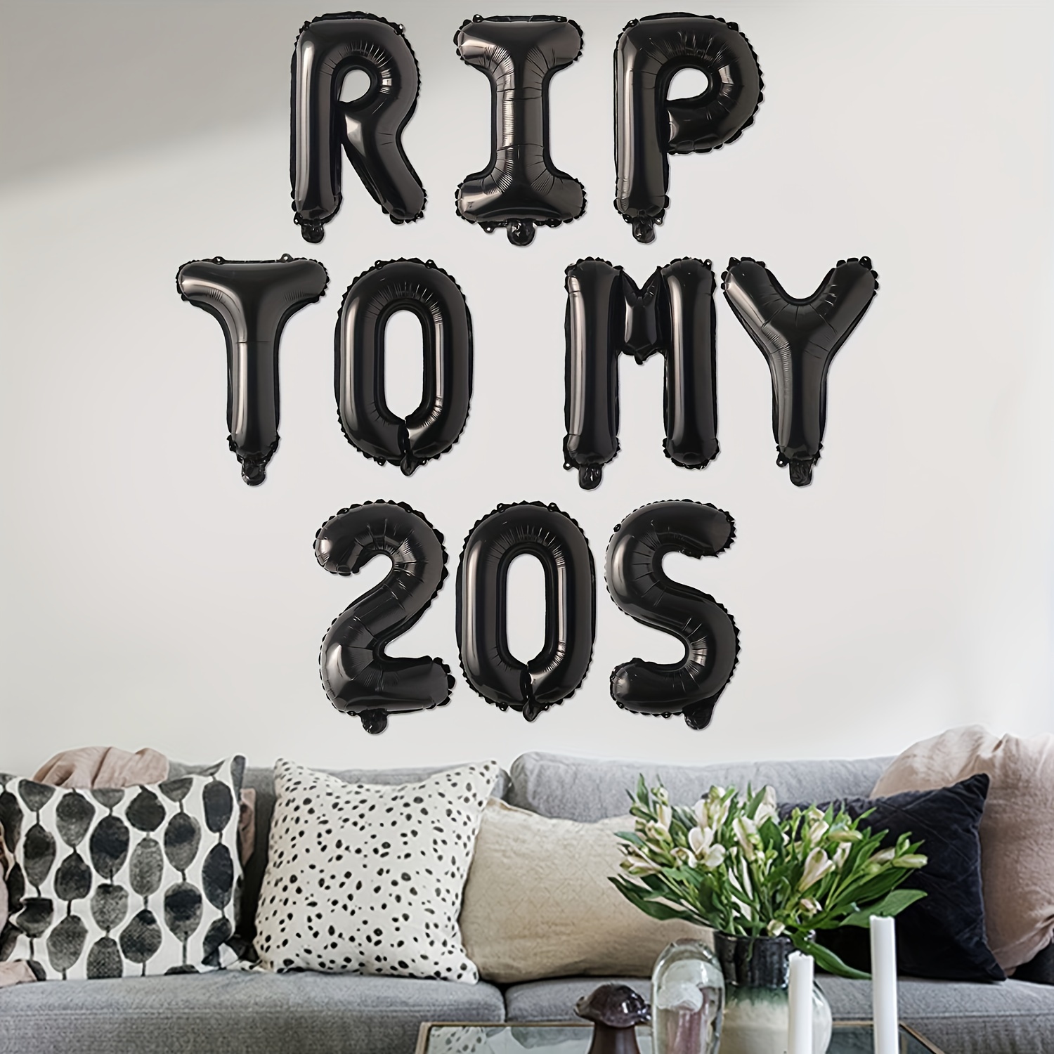 

Set, 30th Birthday Party Decoration Supplies, Rip To My 20s Balloons Banner, Gothic Themes 30th Birthday Party Decoration Supplies, Home Decor
