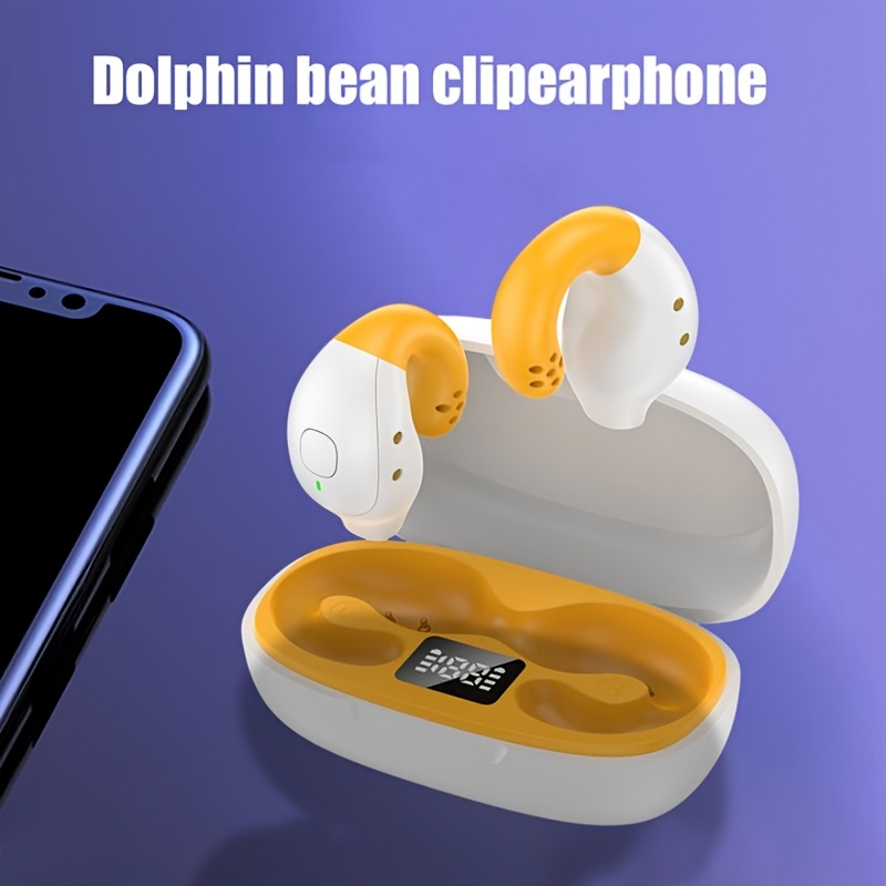 سماعة رأس لاسلكية جديدة مشبك أذن لاسلكي سماعة رأس لاسلكية TWS سماعة رأس عزل ضوضاء مشبك عالي الجودة توصيل عظمي