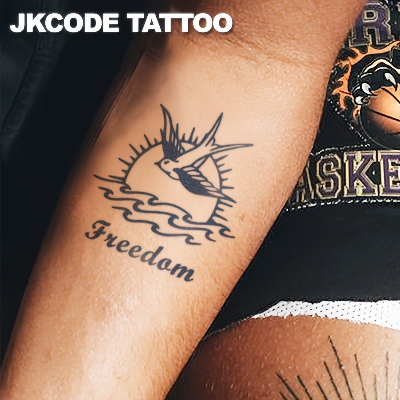 Herbal Tattoo Sticker - Pirates Totem Sailor Captain Arm Tattoo, Pirate Ship, Sea , Free Swallow, Ocean, Herbal Tattoo, Waterproof, Lasts 15 Days