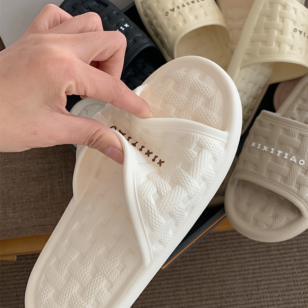 xixitiao casual comfortable solid color open toe slippers - Temu