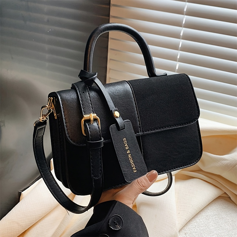 TEMU Ce nouveau sac bandoulière patchwork d'hiver pour femmes présente une texture haut de gamme unique. Parfait pour les quotidiens ou les occasions