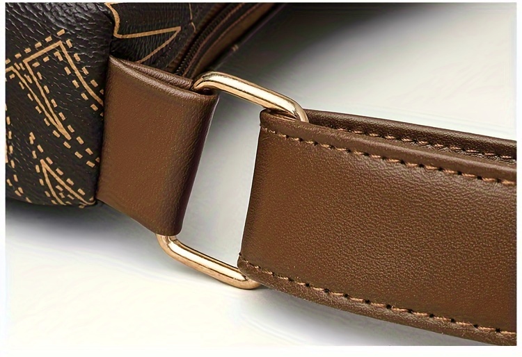 2024 new womens genuine textured printed shoulder bag a multi layer large capacity soft crossbody bag for moms Product details 18