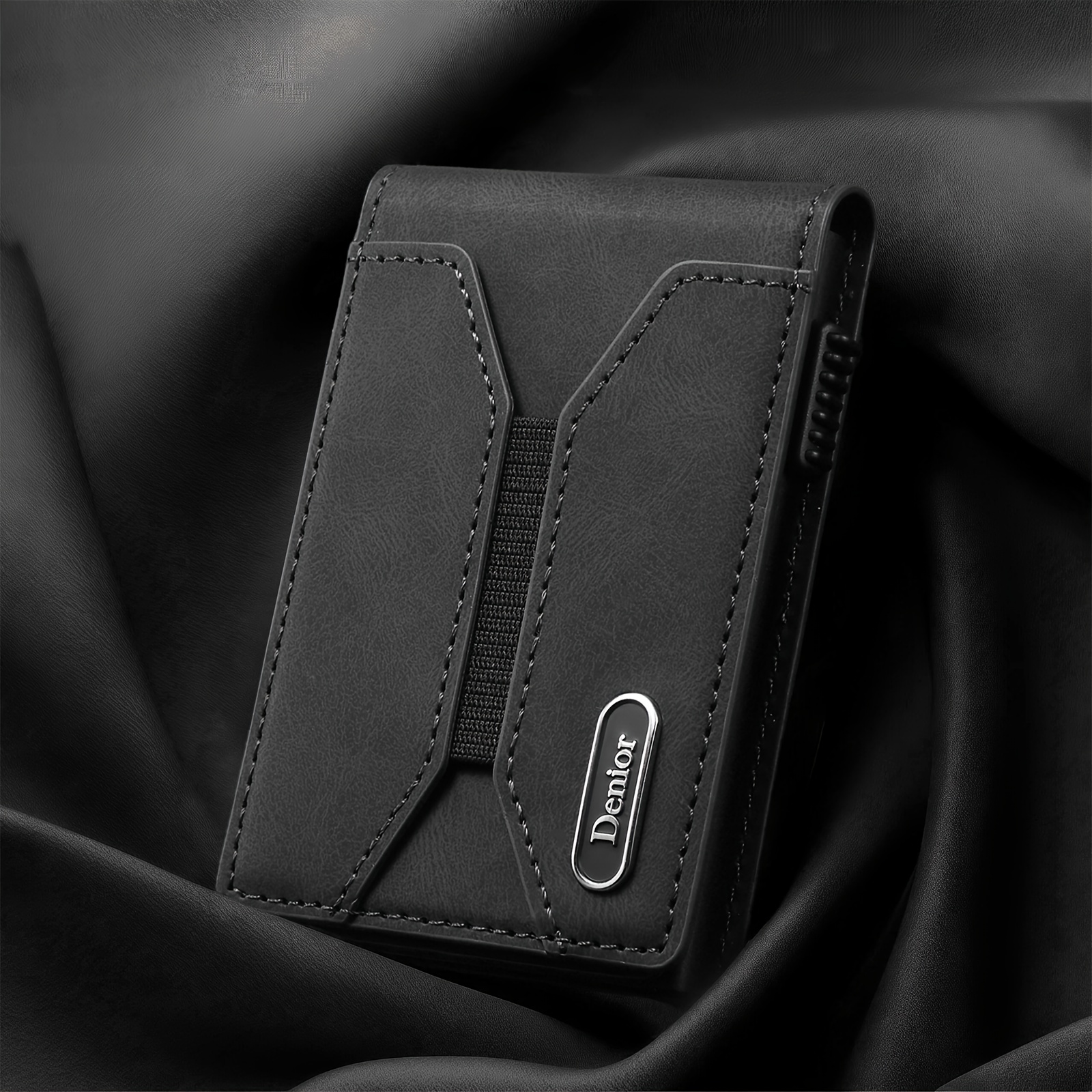 E-shop Denior Magnetische Kartenhalterung für Geldbörsen, RFID Slim Kartenhalter, 3 Kartenfächer, Magnetisch kompatibel für iPhone 17/16/15/14/13/12