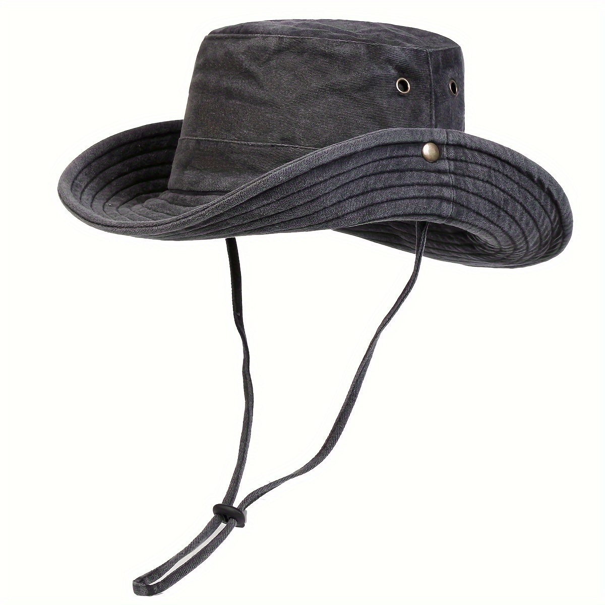 TEMU 1pc Women Washed Wide Brim Fisherman Hat Fashion Bucket Hat Outdoor Casual Hat Suitable For Spring And Autumn Travel Beach Party
