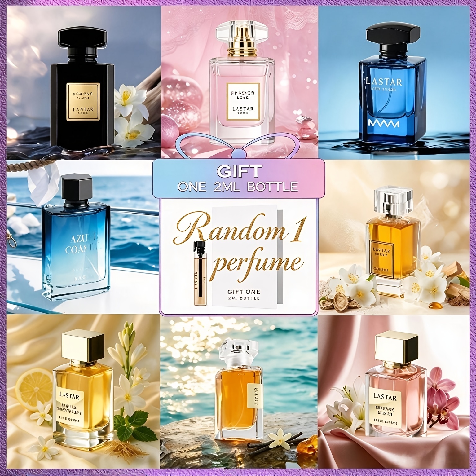 Image of [random 1 Bottle And 2ml Perfume] Women's Surprise Pheromone Perfume Gift Box Set - Floral Wooden Aquatic Scent, Valentine's Day Mother's Day Gift, Your Different For A Week, Experiencing Surprises